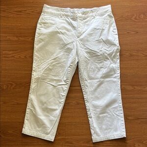 JM Collection White Straight Leg Pants
